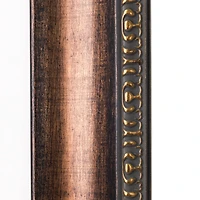 Head West Copper Distressed 30.5" x 36.5" Framed Beveled Accent Vanity Mirror