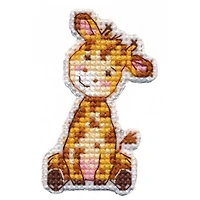Oven Badge- Giraffe Cross Stitch Kit