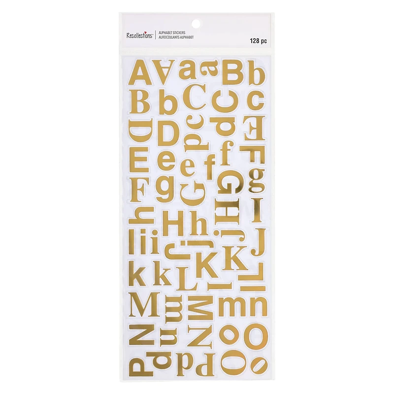 Gold Foil Alphabet Stickers by Recollections™