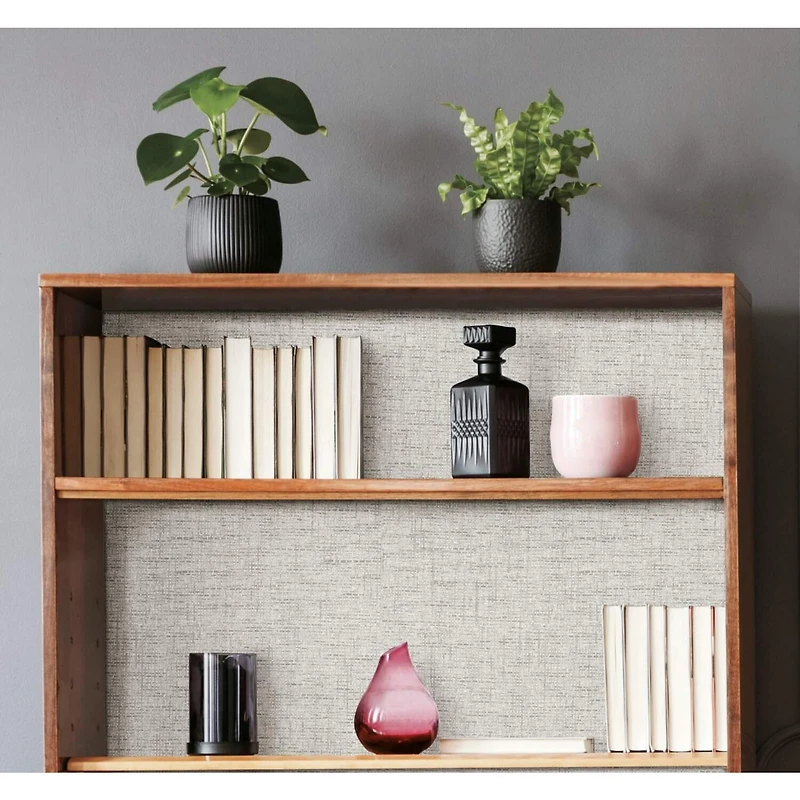 RoomMates Faux Grasscloth Weave Peel & Stick Wallpaper