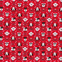 Fabric Traditions Red Bandana Dogs Cotton Fabric
