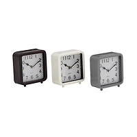 6" Traditional Metal Clock Set