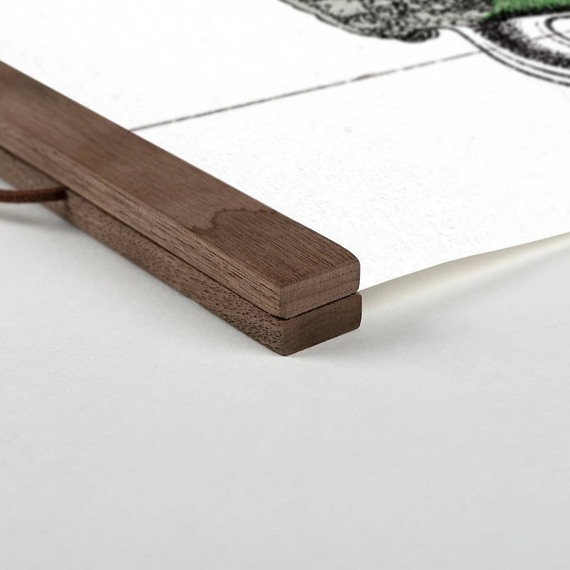 A Pint to Luck & Laughter Teak Hanging Canvas