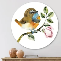 Designart - Bluethroat Bird On A Branch