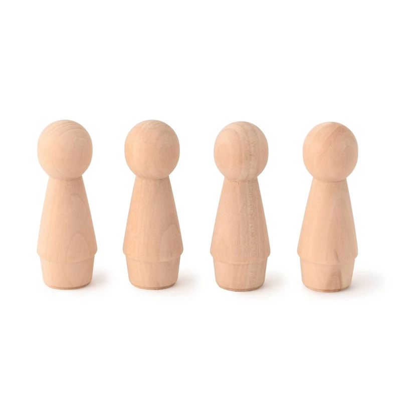 12 Packs: 4 ct. (48 total) Wooden Peg People by Creatology™
