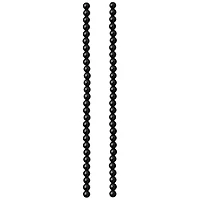 12 Pack: Black Jasper Round Beads, 6mm by Bead Landing™