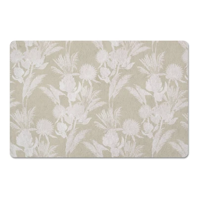 Tonal Protea Blooms Floor Mat