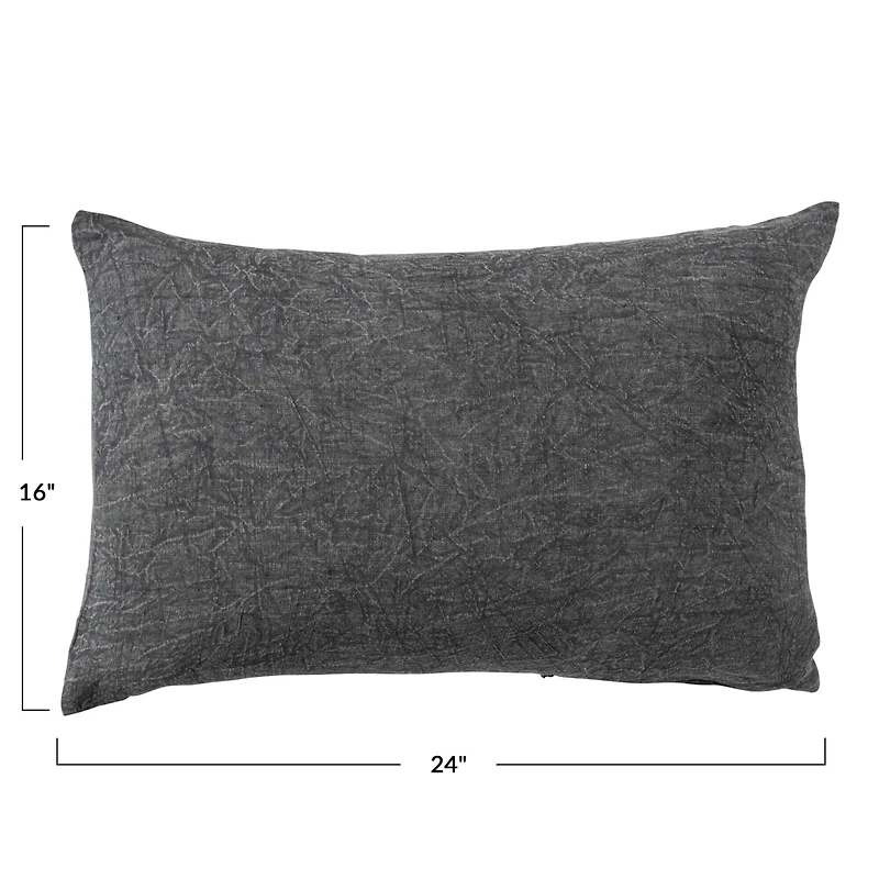 Hello Honey® Stonewashed Linen Lumbar Pillow