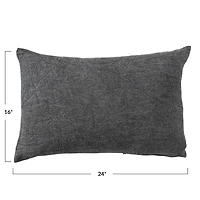 Hello Honey® Stonewashed Linen Lumbar Pillow