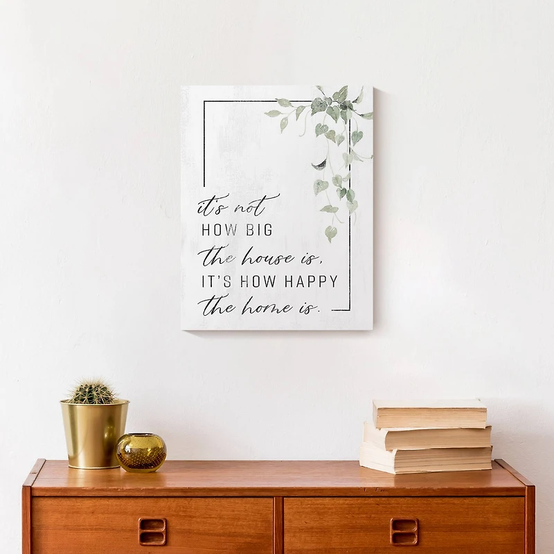 Happy Home 11" x 14" Canvas Wall Art