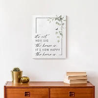 Happy Home 11" x 14" Canvas Wall Art