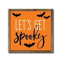 Let's Get Spooky Framed Wood Plaque