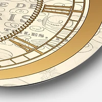 Designart 'French Chandeliers Couture Iv Glam Wall Clock