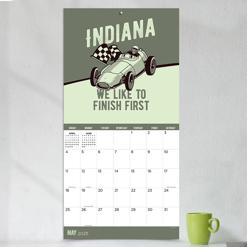 TF Publishing 2025 Home: Indiana Wall Calendar