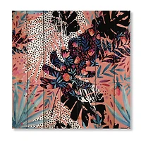 Designart - Tropical Floral Patchwork II