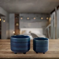 Flora Bunda 6" & 4.75" Barcode Footed Ceramic Set