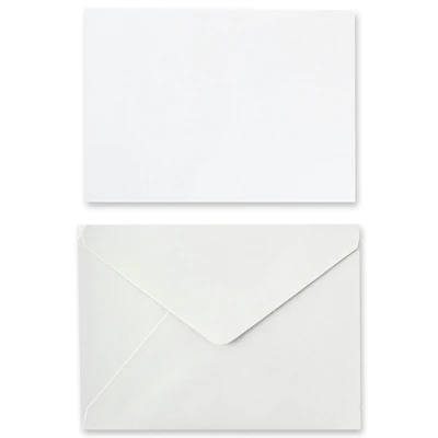 White Shimmer Card & Envelope Sets by Recollections™, 5" x 7"