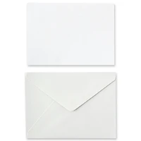 White Shimmer Card & Envelope Sets by Recollections™, 5" x 7"