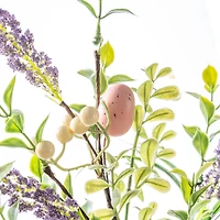 Glitzhome® 28" Easter Eggs & Lavender Picks Set