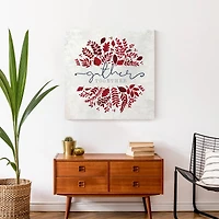 Gather Together Leaves Autumn Canvas Wall Art