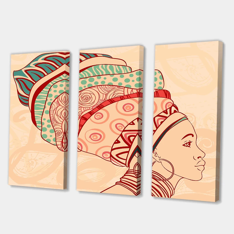 Designart - African American Woman with Turban II