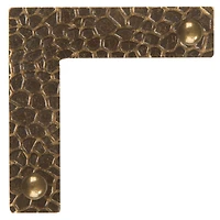 Dritz Home® Small Antique Brass Textured Campaign Corners, 4ct.