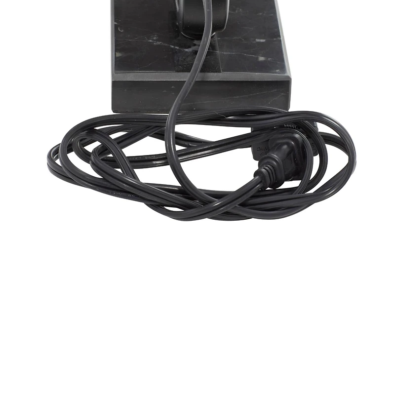 22" Black Metal Traditional Table Lamp