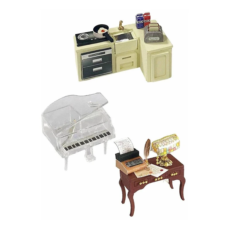 Wizardi House in English Style Miniature Dollhouse Roombox Kit