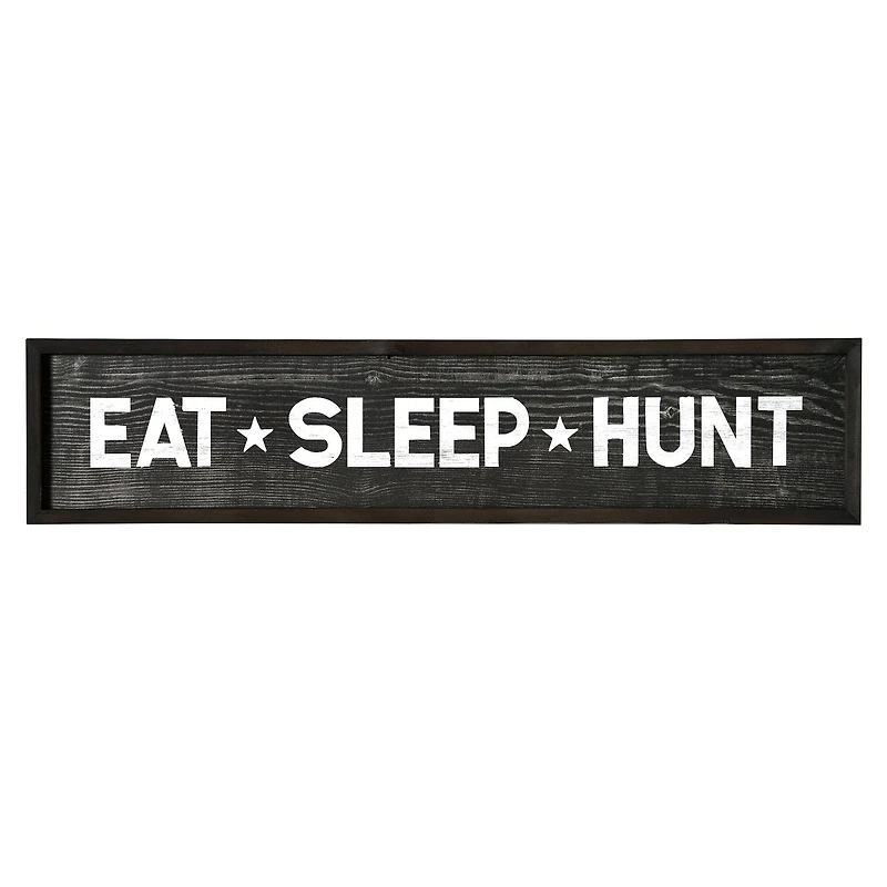 36" Eat, Sleep, Hunt Wood Novelty Wall Sign