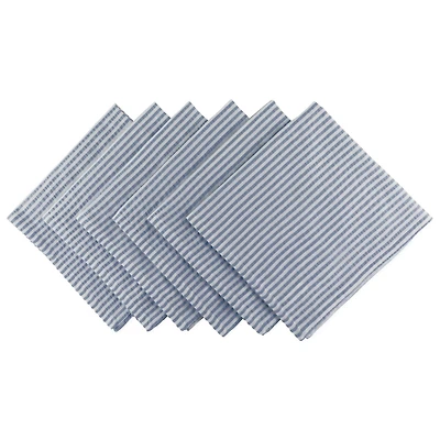 DII® French Blue Seersucker Napkin, 6ct.