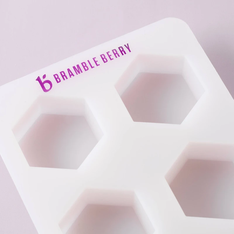 Bramble Berry 4 Cavity Hexagon Silicone Mold