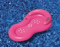 62.5" Inflatable Pink Cool Chair Water Lounge Chair with Holes
