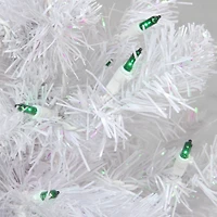 2ft. Pre-Lit White Pine Artificial Christmas Tree, Green Lights