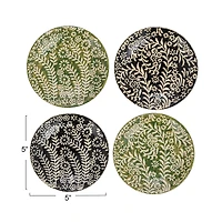Hello Honey® 5" Botanical Round Stoneware Plate, 12ct.