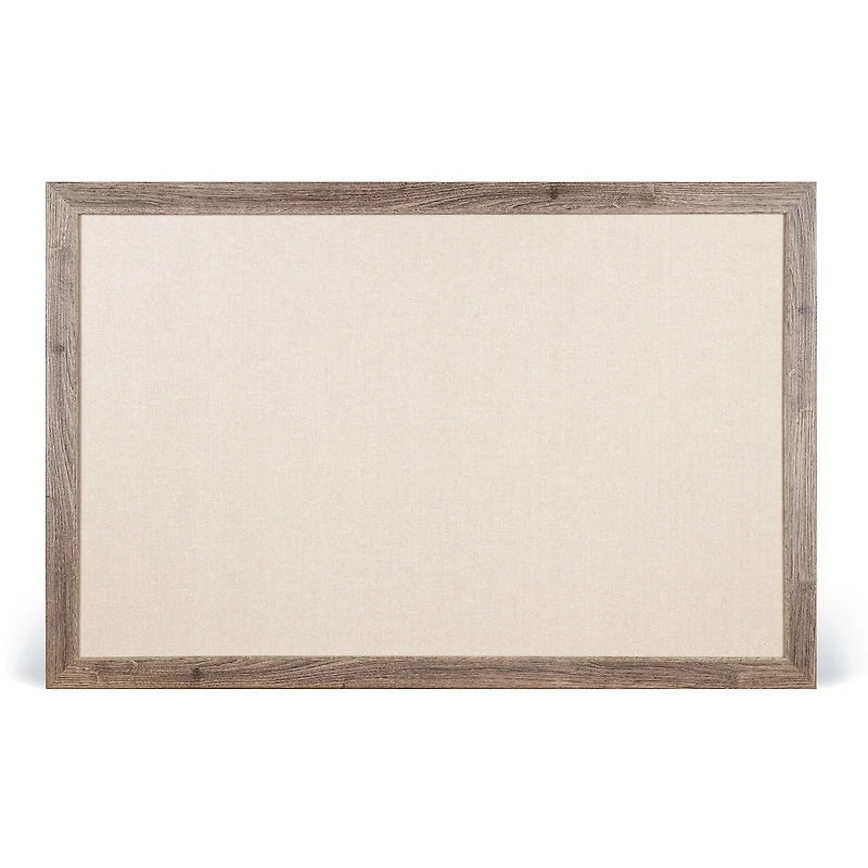  U Brands™ 36'' x 24'' Rustic MDF Framed Linen Bulletin Board