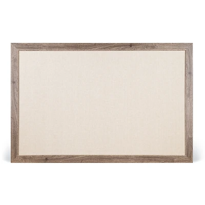  U Brands™ 36'' x 24'' Rustic MDF Framed Linen Bulletin Board
