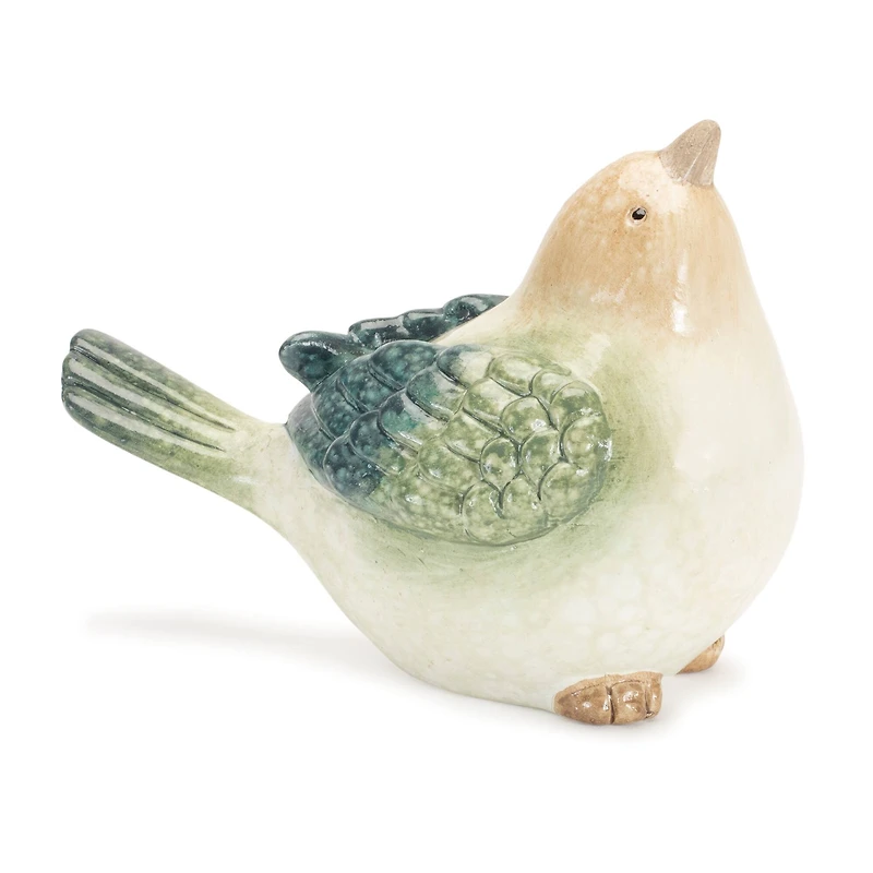 Terra Cotta Bird Figurines Set