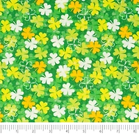 SINGER St. Patrick's Shamrock Cotton Fabric