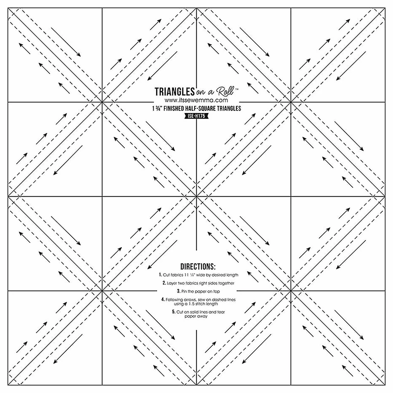 It's Sew Emma® Triangles on a Roll™ Finished Half-Square Triangles