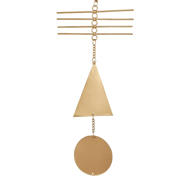 The Novogratz 48" Gold Metal Eclectic Wind Chime, 2ct.