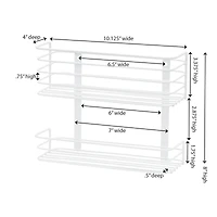 Household Essentials 2-Tier Door Mount Cabinet Organizer