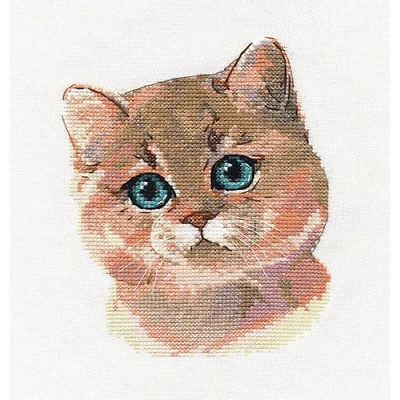 Oven British Shorthair Cross Stitch Kit