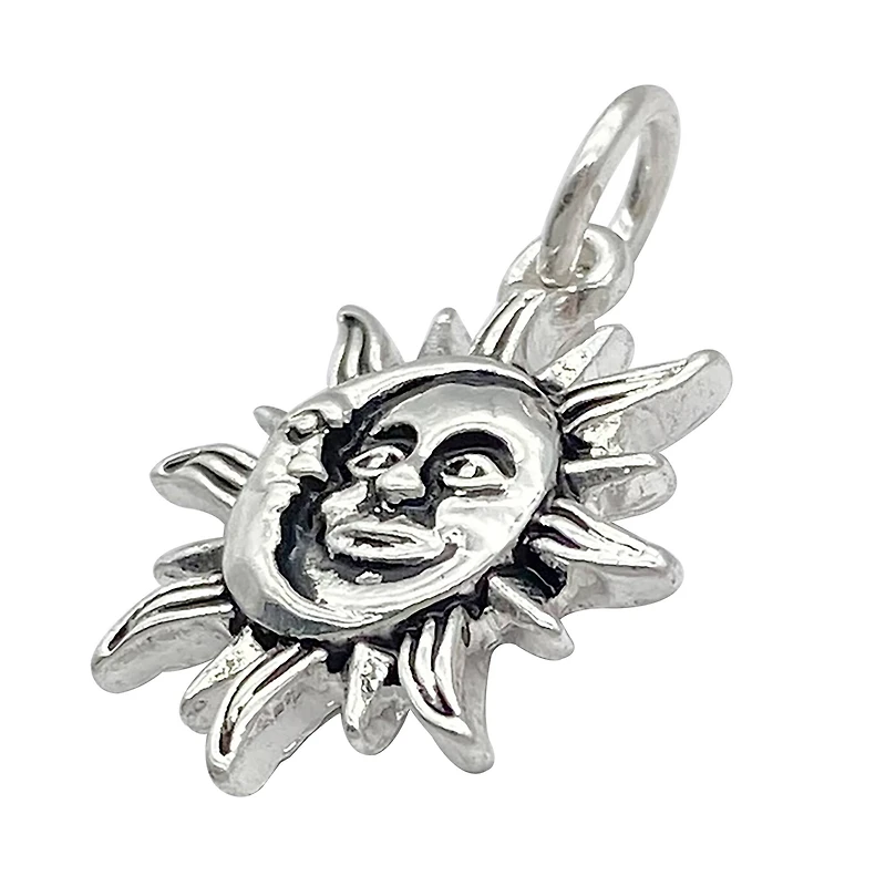 Silver Plated Sun & Moon Charm by Bead Landing™