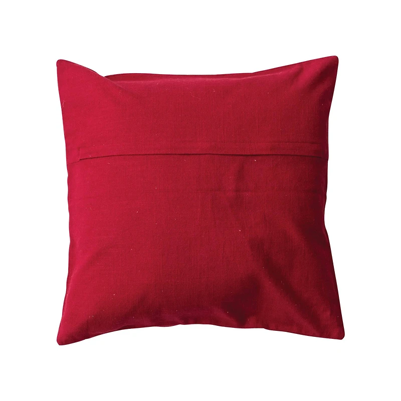 Hello Honey® 20" Red & White Christmas Tree Accent Pillow