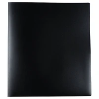 JAM Paper Black Heavy Duty Plastic 10-Pocket Folder, 3ct.