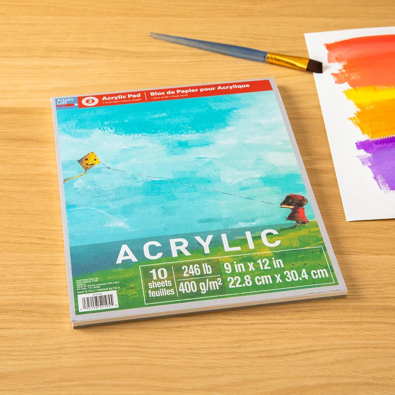 15 Pack: Acrylic Paper Pad by Artist's Loft™, 9" x 12"