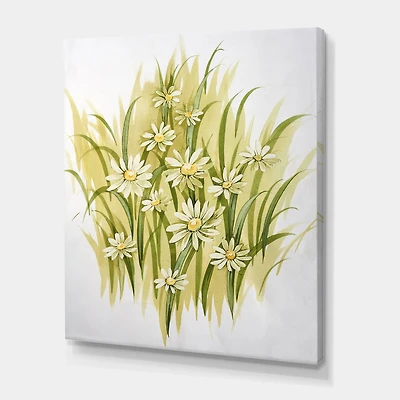 Designart - White Meadow Flowers