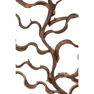 Brown Tree Teak Wood Rustic Wall Decor Set