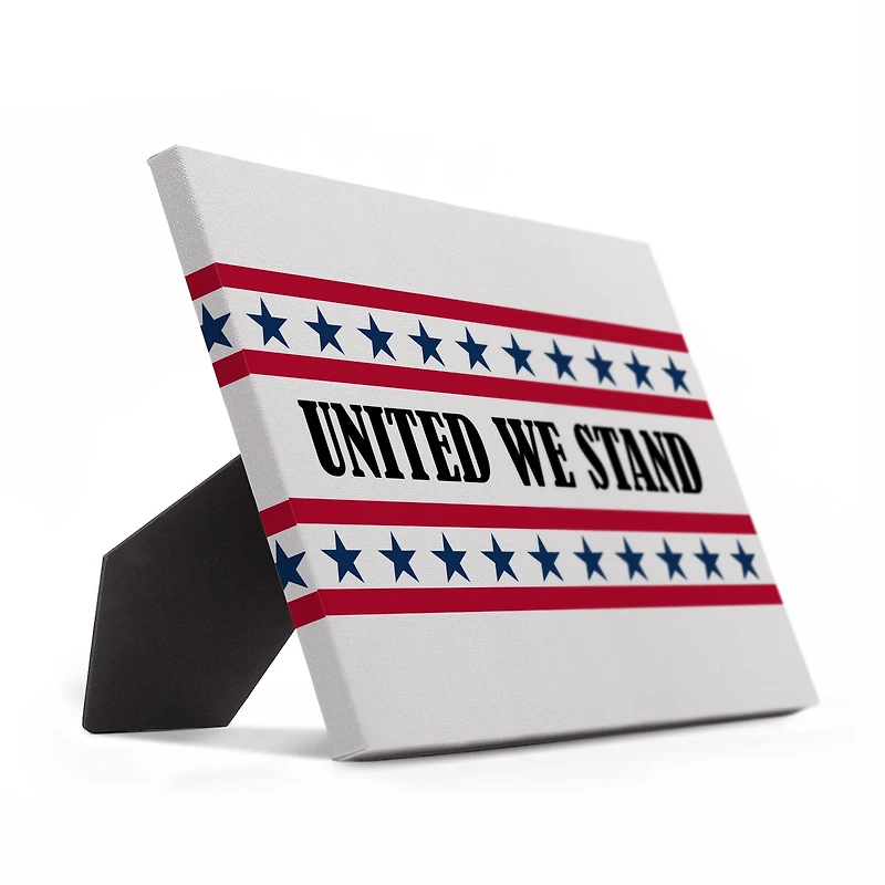 10" United We Stand Tabletop Canvas