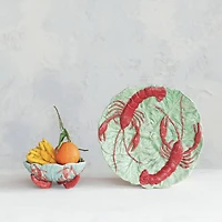 Hello Honey® 10.25" Red & Blue Lobster Feast Stoneware Plates, 6ct.